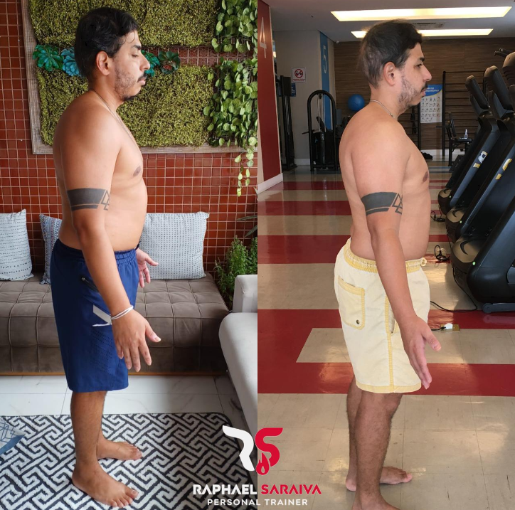 Antes e depois real do aluno José
